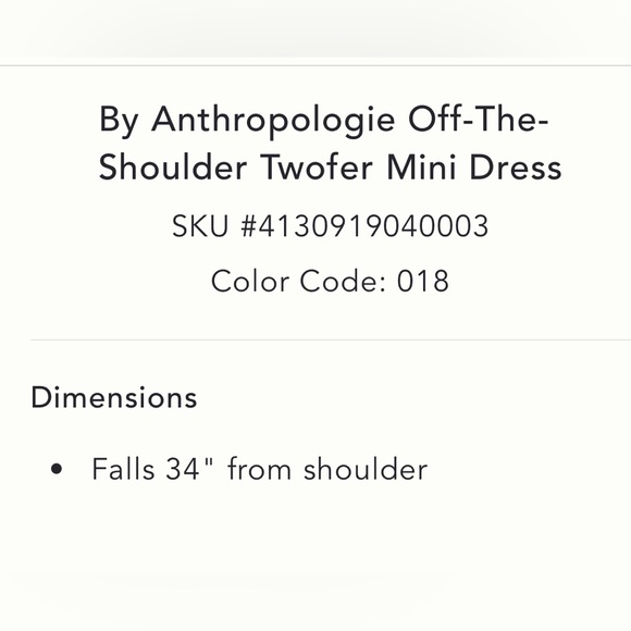 Anthropologie off the shoulder long sleeved twofer mini Little Black Dress - Picture 10 of 10